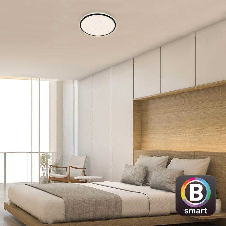 Produktbild Briloner B smart WiFi + Bluetooth CCT-LED Deckenleuchte mit Backlighteffekt (2500 lm)