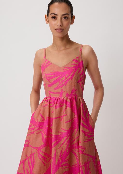 Image du produit Comma Kleid Midikleid aus Leinen (46)