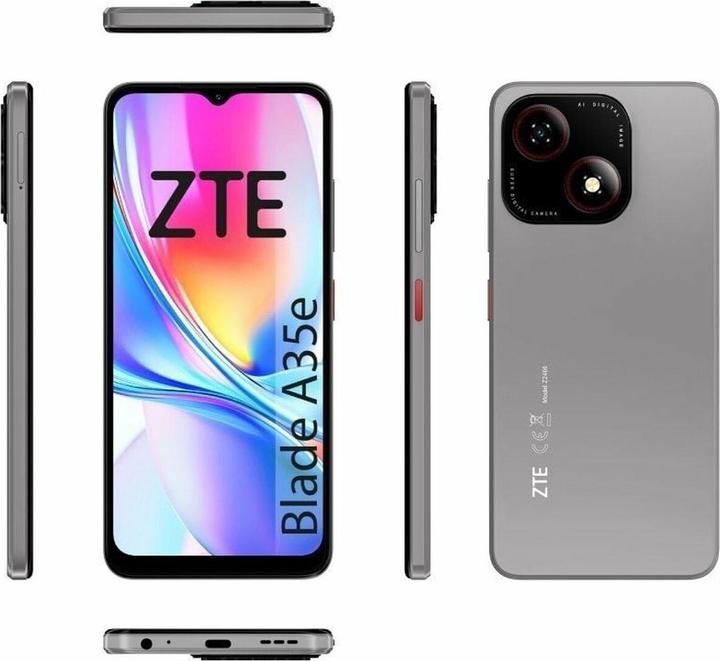 Actual product image ZTE Smartphone Blade A35E Octa Core 2 GB RAM 32 GB Grau (32 GB, Silvery grey, 6.52", 4G)