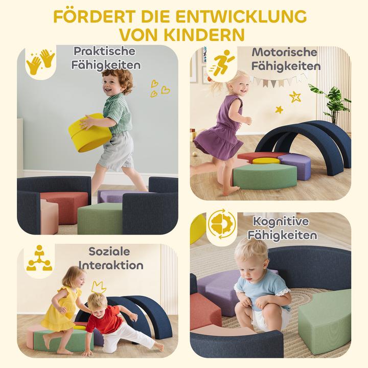 Image du produit Aiyaplay Softbausteine Cord, Schaumstoff Mehrfarbig