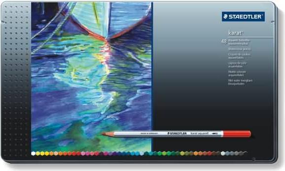 Actual product image Staedtler karat aquarell 125 Watercolour pencils (Assorted colours, 48 x)