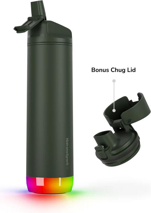 Actual product image HidrateSpark Hidrate Spark Steel 21 oz. Straw Forest Green - LIMITED EDITION (0.62 l)
