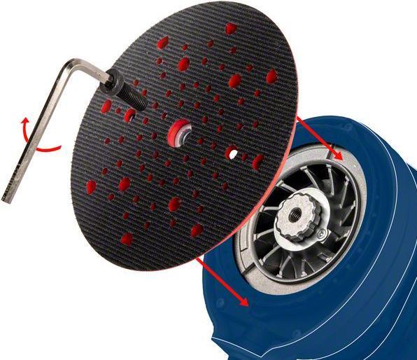 Produktbild Bosch Professional Zubehör EXPERT Multihole Stützteller für Bosch, 150 mm, hart (Grob)