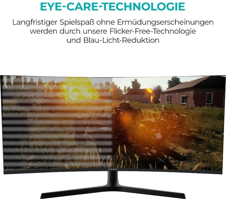 Actual product image Misura High Resolution monitor 34" - 165 Hz BENDED (3440 x 1440 pixels, 34")