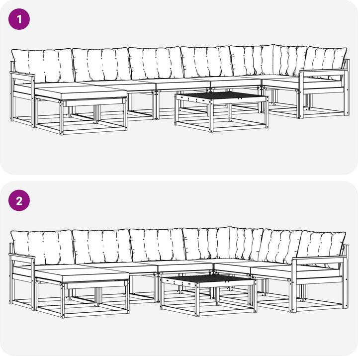 Produktbild vidaXL Outdoor-Sofagarnitur