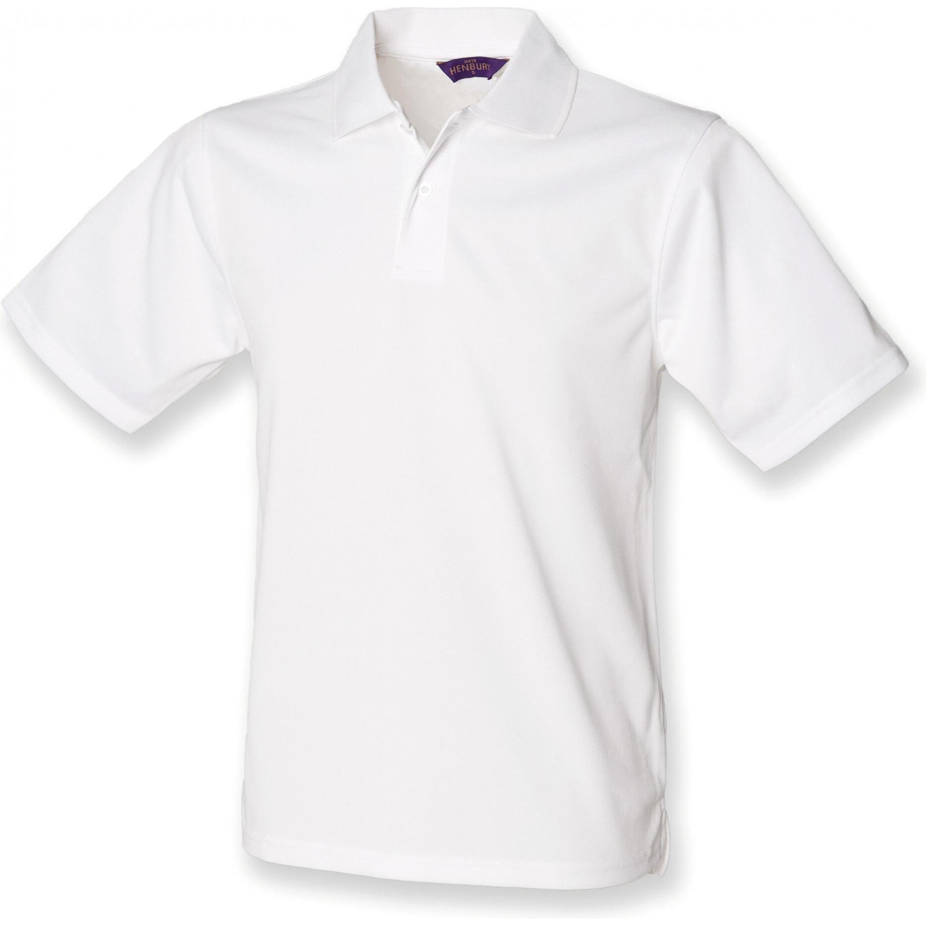 Henbury, Herren, Shirt, Cool Plus, Weiss, (S)