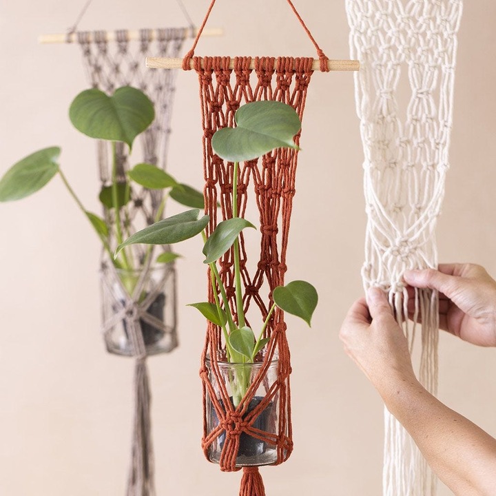 Produktbild Creativ Company Baumwollgarn Macramé Kordel Orange (198 m)