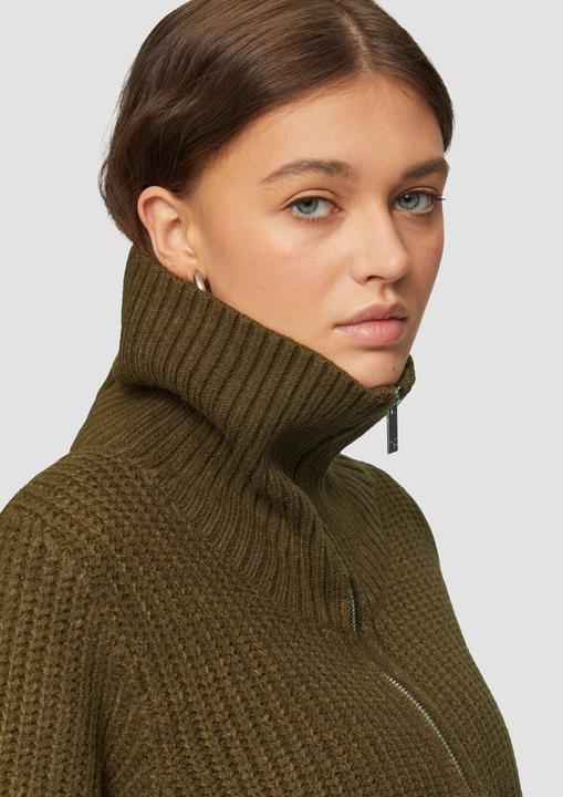 Produktbild S.Oliver Strickpullover Strickpullover mit Troyer-Kragen (XL)