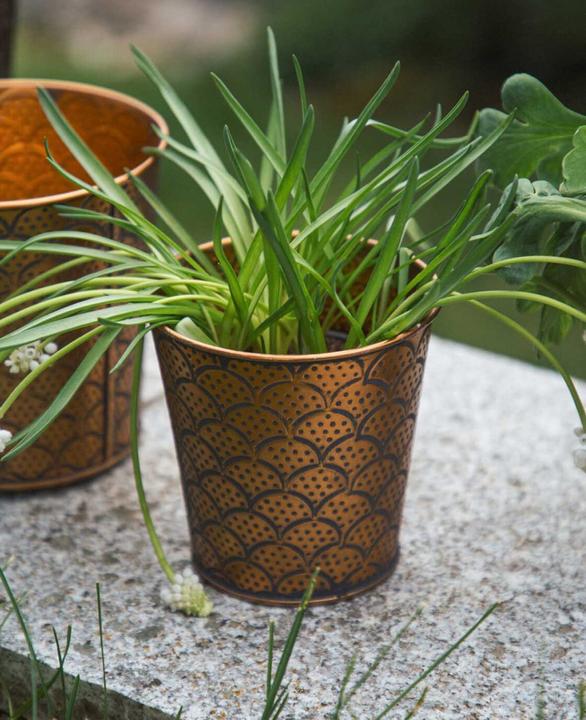Actual product image Esmée Flower pot / planter Orient, sheet metal (11 cm)