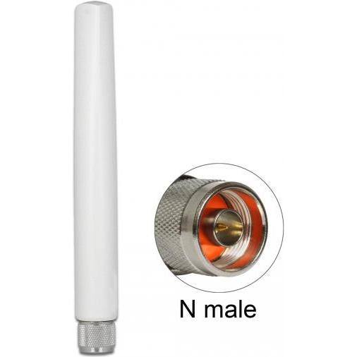 Delock 89638 Netzwerk-Antenne Omnidirektionale Antenne N-Typ 1,45 dBi, Netzwerkantenne