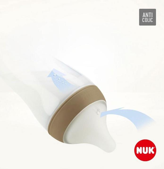 Produktbild NUK Perfect Match Temperature Control Babyflasche 150 ml braun (150 ml)