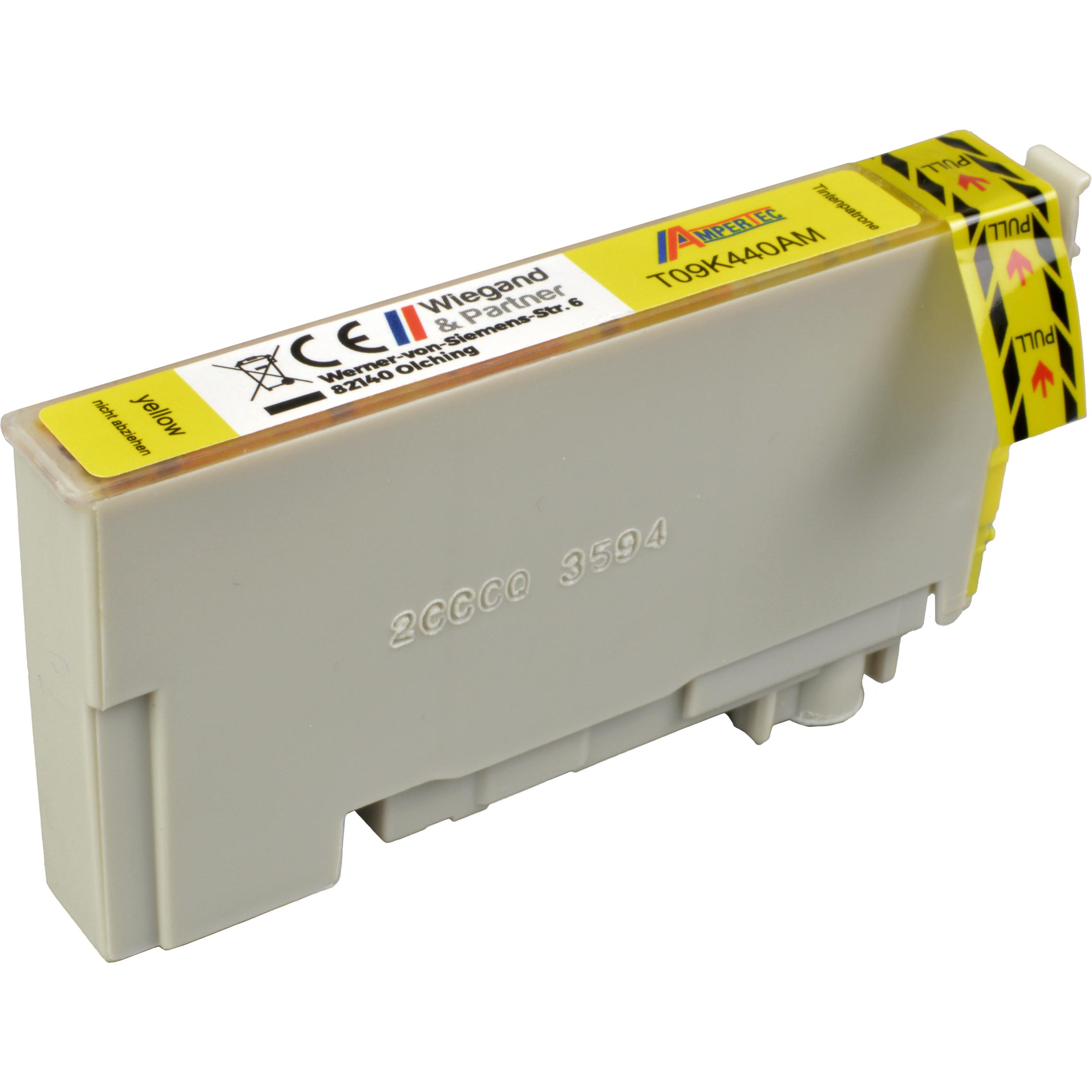 Ampertec, Druckerpatrone, Tinte ersetzt Epson C13T09K440 408L yellow (Y)