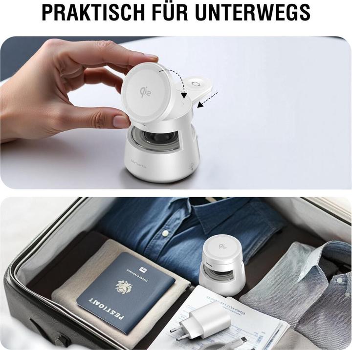 Actual product image 4smarts Wireless Charger Aura Sound, Induktion Ladestandard: Qi2 (15 W)