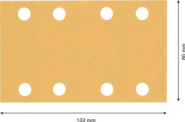 Produktbild Bosch Professional Zubehör EXPERT C470 Schleifpapier, 80 x 133 mm, G 120, 50 Stück (120)