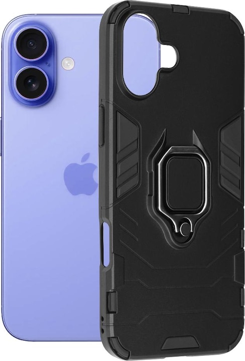 Produktbild Techsuit - Silicone Shield - iPhone 16 - Black (Apple iPhone 16)