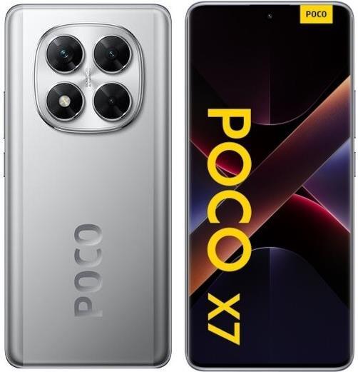 Actual product image Xiaomi Poco X7 (512 GB, Silver, 6.67", Dual SIM, 5G)