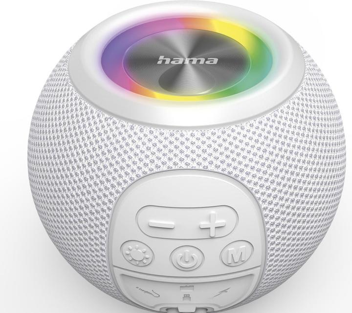 Actual product image Hama Ball Shape Speaker (10 h, Rechargeable battery operated)