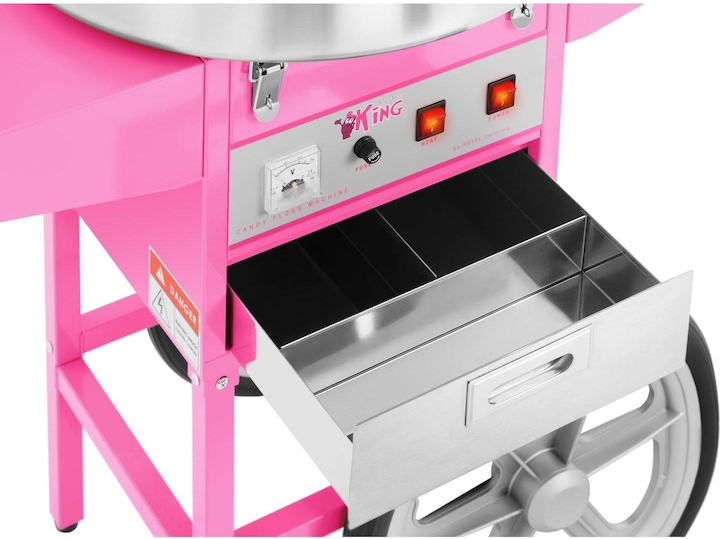 Image du produit Royal Catering RCZC-1200-W Machine à barbe à papa avec chariot