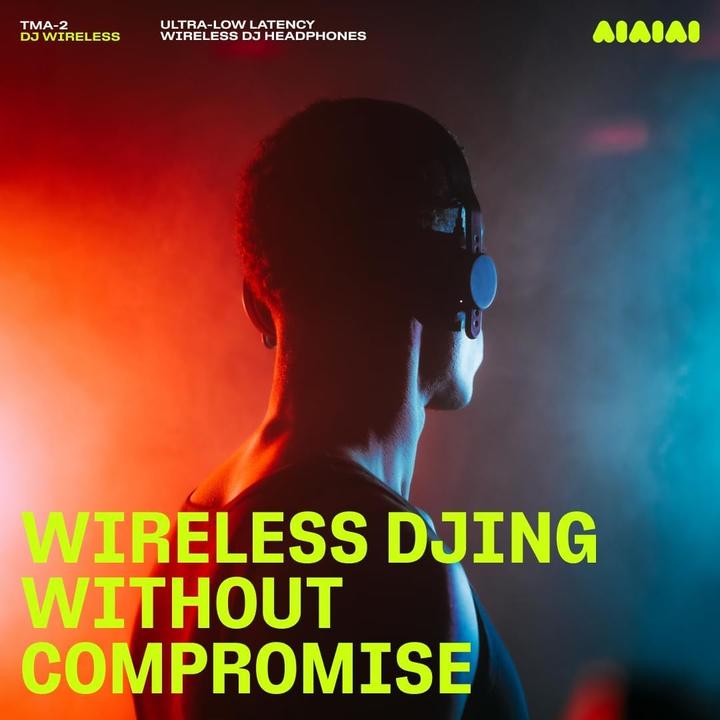 Actual product image Aiaiai Wireless Over-Ear Headphones TMA-2 DJ Wireless Black (No noise cancellation, 25 h, Cable, Wireless)