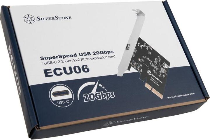 Produktbild Silverstone SST-ECU06 - SuperSpeed USB 20Gbps, PCI Express Gen3 x4 lanes, transfer rate up to 32GT/