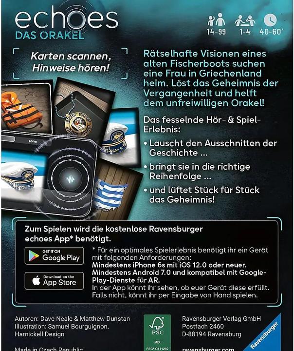Actual product image Ravensburger 22452 echoes The Oracle - audio mystery game for ages 14 and up, adventure game (German, 1 - 4 Players)