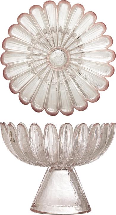 Produktbild Bloomingville - Nalu Pedestal Bowl - Rose - Glass