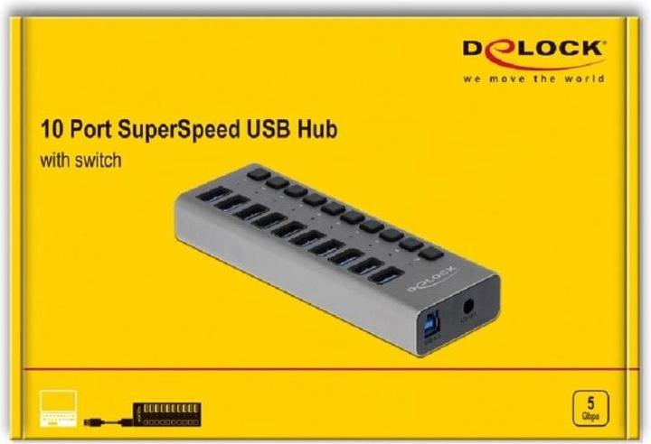 Produktbild Delock Super (USB-A, USB-B, 10 Ports)