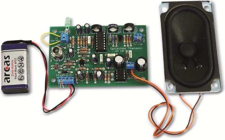 Actual product image Pollin Electronic Optical Theremin Kit V1.0