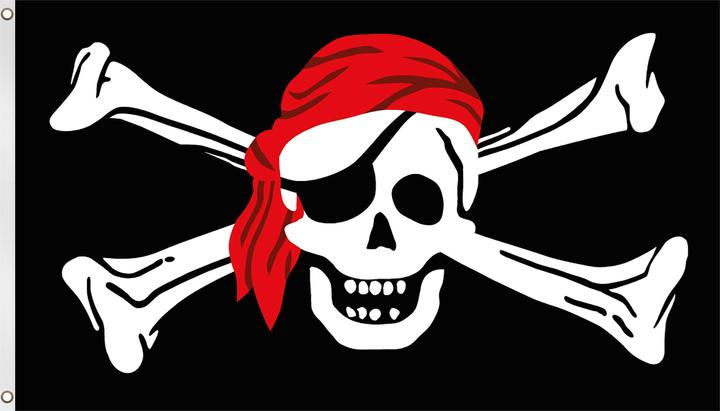 Produktbild Normani Fahne Piratenflagge 150 cm x 250 cm