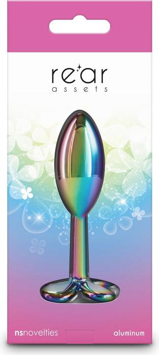 Actual product image NS Novelties Rear Assets Clover Multicolour anal plug 9.2 cm
