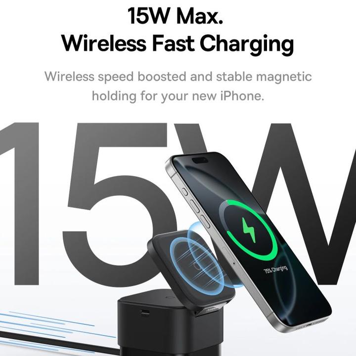 Productafbeelding Baseus Kabelloses Ladegerät P10264100123-01 Blau (25 W)