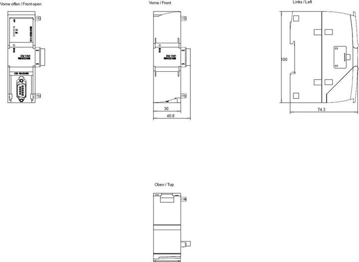 Produktbild Siemens S7-1200 COMMUNICATION MODULE  RS422/485