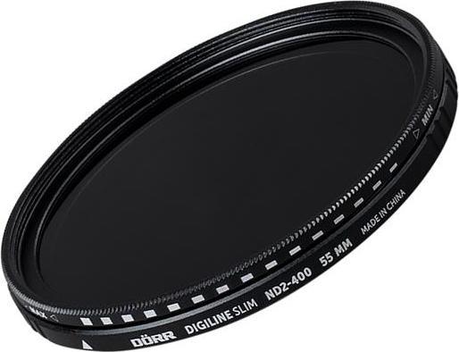 Image du produit Dörr Filtre gris Digiline Slim Variable ND2-400 - 55 mm (55 mm, Filtre gris neutre, 55 mm)