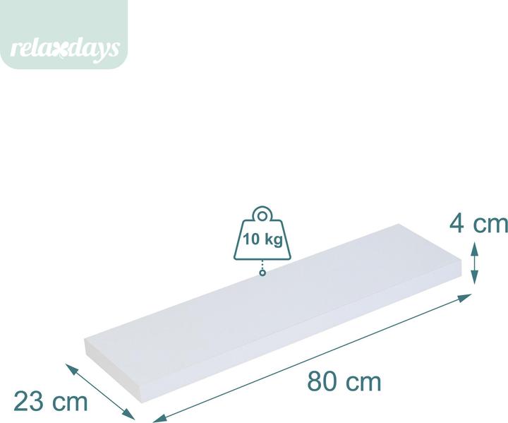 Actual product image Relaxdays 3x wall shelf (80 x 23 x 4 cm)