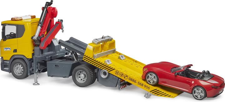 Actual product image Bruder Scania Super 560R Tow Truck w. L+S module + roadster