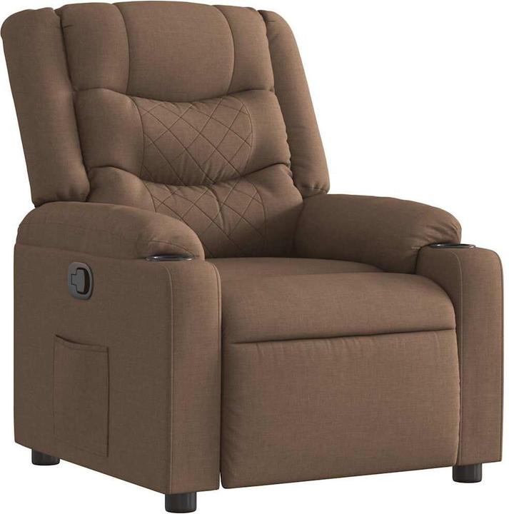 Produktbild vidaXL Relaxsessel Braun Stoff