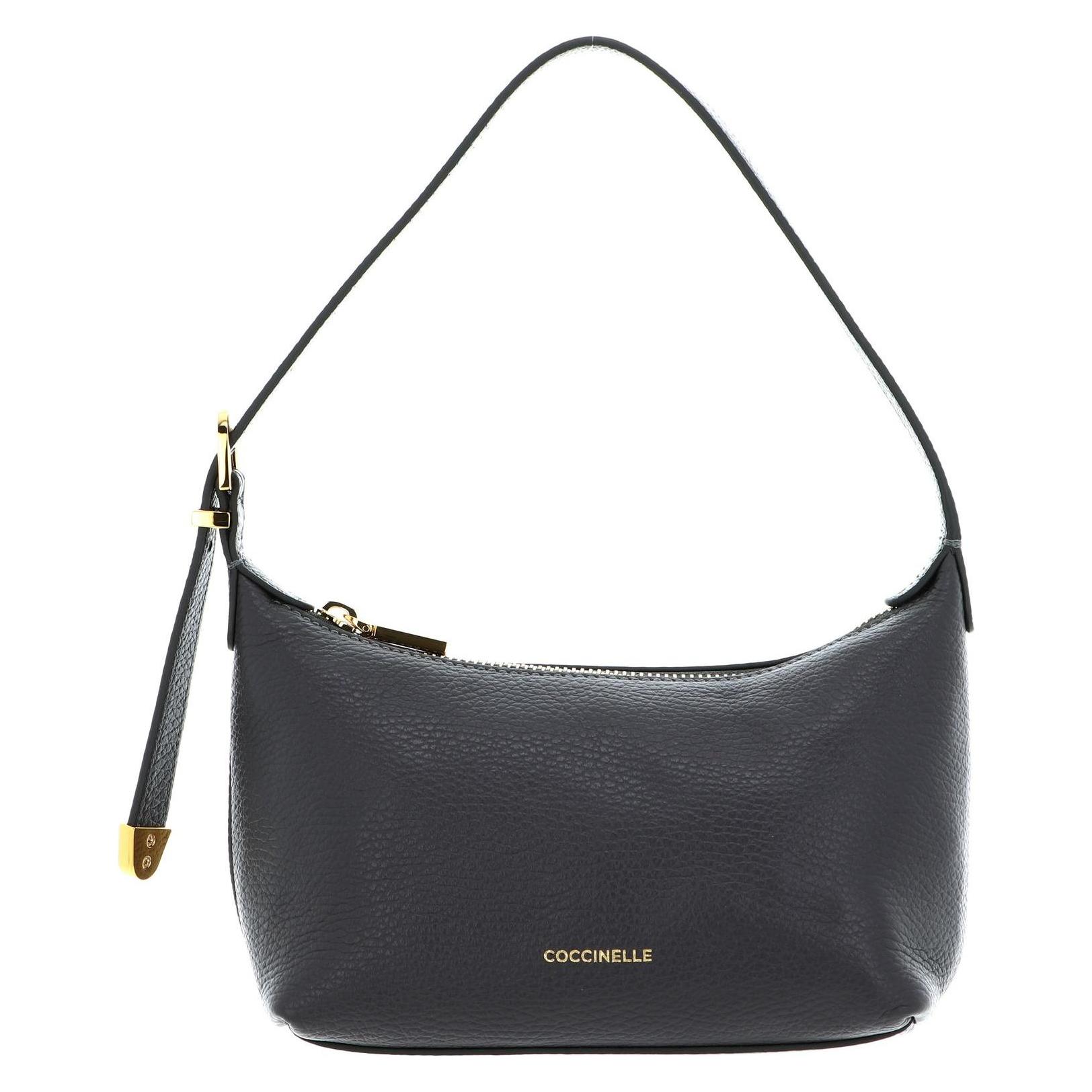 Coccinelle, Damen, Handtasche, Gleen Mini Bag Grained Leather, Grau