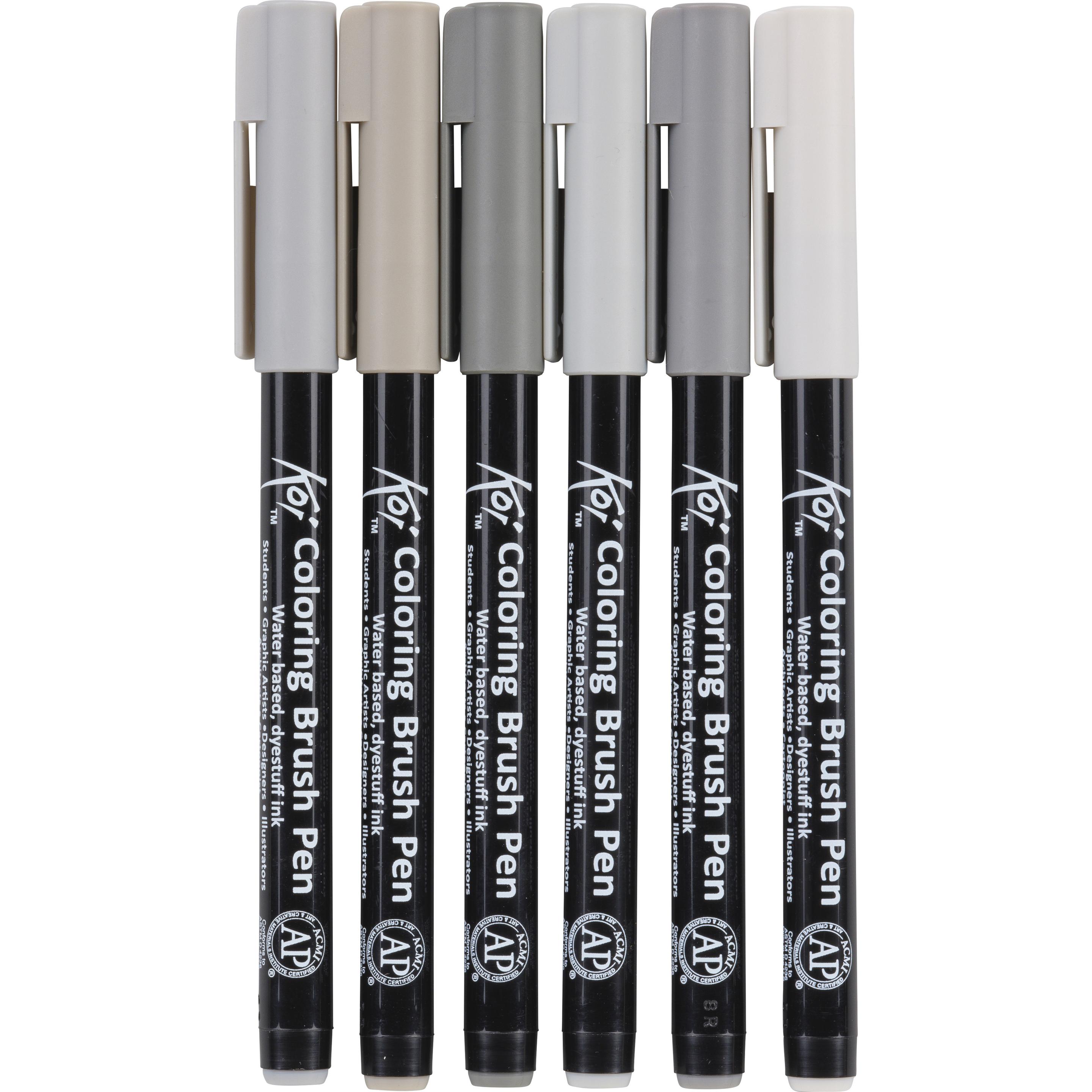 Thumbnail - Sakura, Malstifte, Koi Farbe Pinsel-Set (Mehrfarbig, 6 x)
