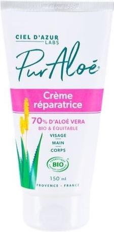 Etichetta energetica Ciel d'Azur Crema riparatrice 70% Aloe & Crema del commercio equo e solidale (150 ml, Tonico per il viso)