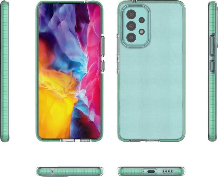 Actual product image Hurtel Spring Case cover gel TPU cover with coloured frame for Samsung Galaxy A73 black (Samsung Galaxy A73 5G)