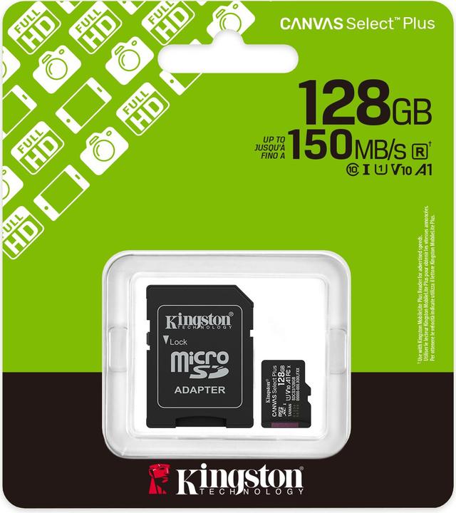Produktbild Kingston Canvas Select Plus (128 GB, microSDXC, U1, UHS-I)