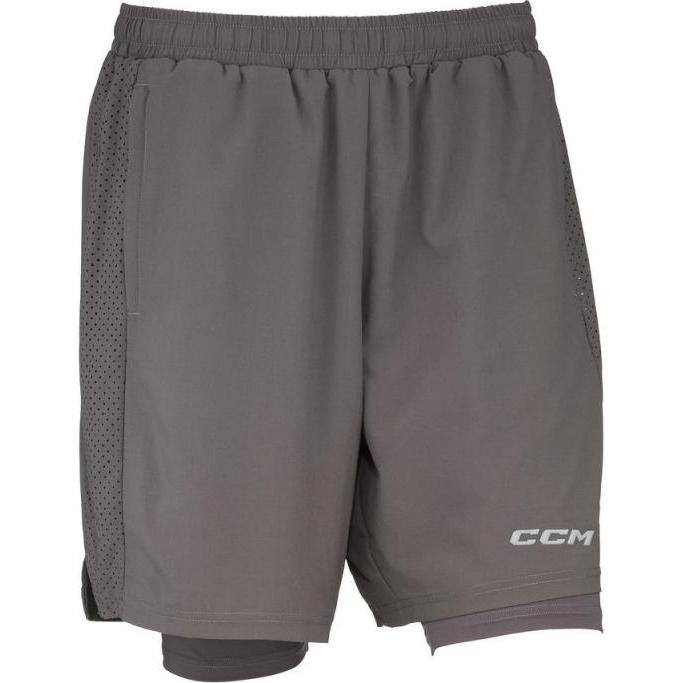 CCM SWV3TA 2-in-1-Shorts (XXL, Temno Siva (Anthrazit)) (XXL) (49642099)
