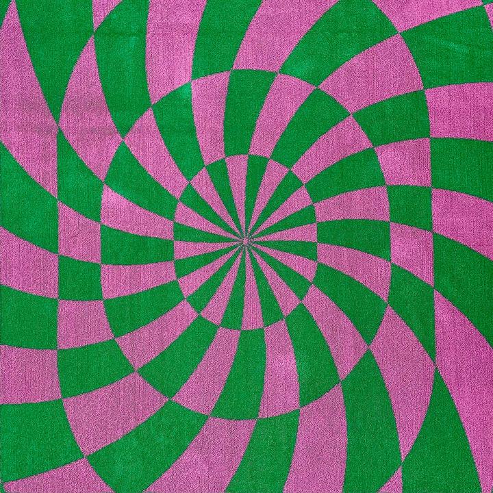 Frau Kunz Badetuch Gira Sole Pink & Grün (100 x 150 cm)