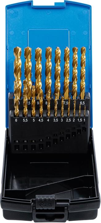 Actual product image BGS Twist Drill HSS G titanium nitrated 1 - 10 mm 19 pcs.