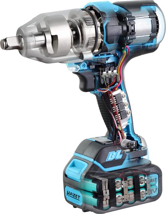Produktbild HAZET Mini Akku-Schlagschrauber Satz ∙ 18 V 9212M-1 ∙ Lösemoment maximal: 270 Nm ∙ Vierkant 12,5 mm… (Akkubetrieb)