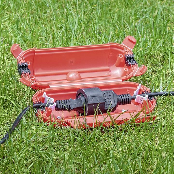 Produktbild ProPlus Sicherheitsbox für Schuko Stecker Kabelbox rot