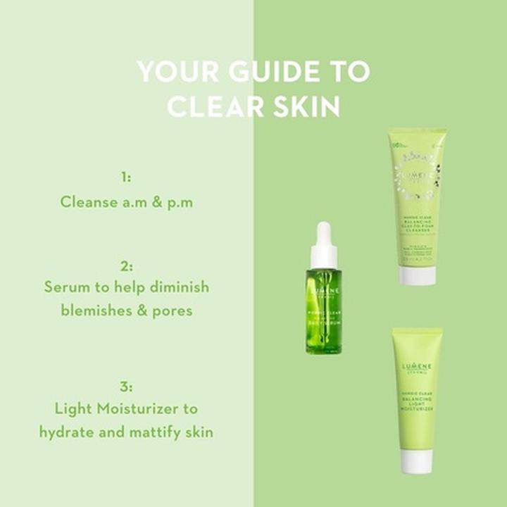 Actual product image Lumene Nordic Clear Tyyni Balancing Clay-to-Foam Cleanser 4.2 oz (Cleansing Foam)