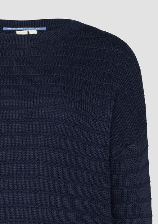 Produktbild S.Oliver Strickpullover Baumwollmix-Pullover mit Strukturmuster (XS)