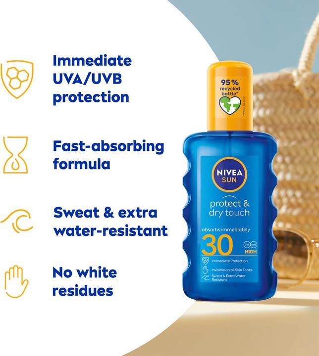 Actual product image NIVEA Sun Protect & Refresh (Sun spray, SPF 30, 200 ml)