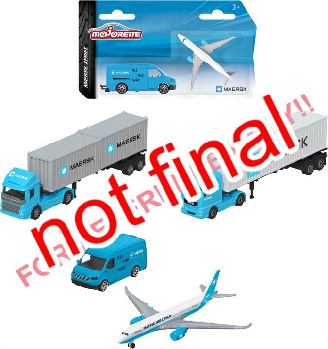 Immagine prodotto Majorette MAERSK Veicoli da trasporto, 3 aste.